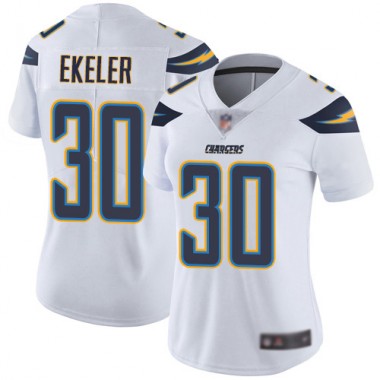 Los Angeles Chargers NFL Football Austin Ekeler White Jersey Women Limited #30 Road Vapor Untouchable->women nfl jersey->Women Jersey